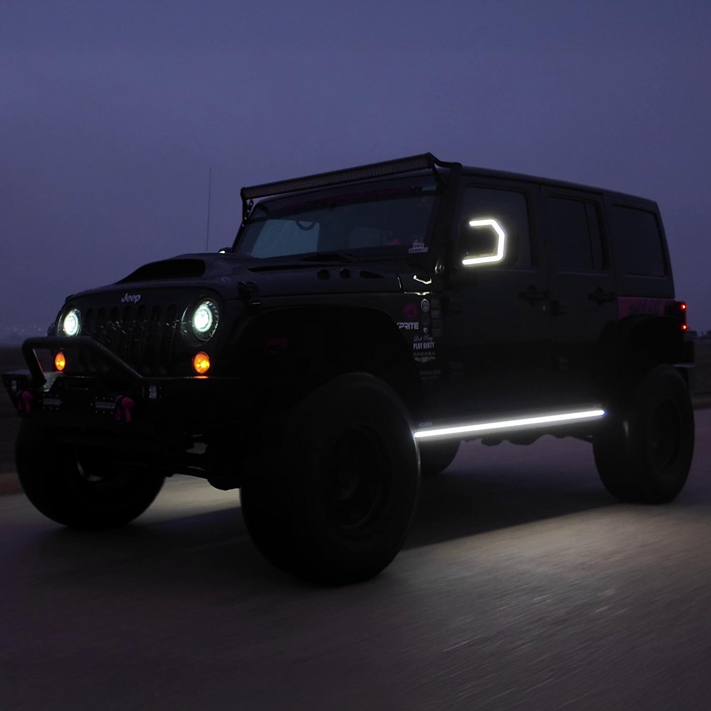 Lumastep M2 Powered Light Up Running Boards | 2007-2018 Jeep Wrangler JKU