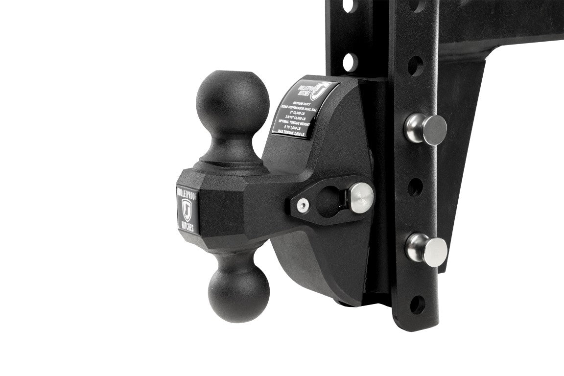 Medium Duty Road Suppressor Dual Ball BulletProof Hitch