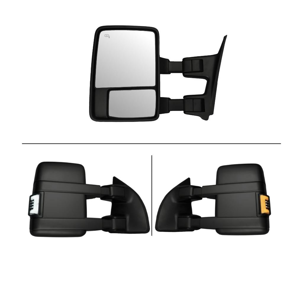 Ford F250/F350/F450/F550 Superduty (1999-2001) Tow Mirrors - 2008 Style