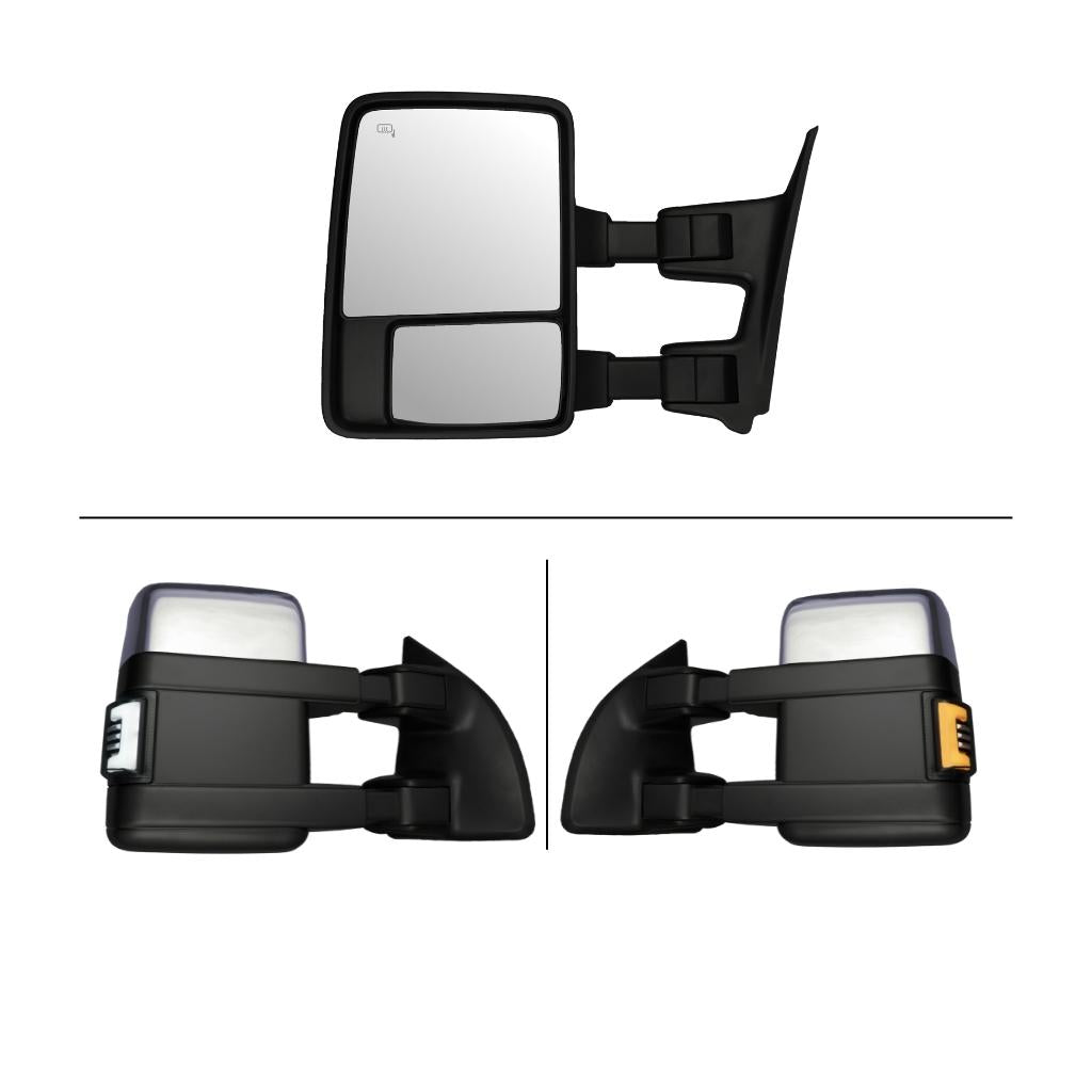 Ford F250/F350/F450/F550 Superduty (1999-2001) Tow Mirrors - 2008 Style