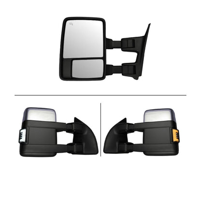Ford F250/F350/F450/F550 Superduty (1999-2001) Tow Mirrors - 2008 Style