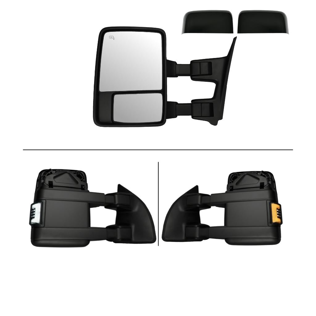 Ford F250/F350/F450/F550 Superduty (1999-2001) Tow Mirrors - 2008 Style