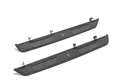 Roan Running Board Cab Length (2 Steps per Side) 2019 (New Body Style)-2025 Chevy Silverado/GMC Sierra 1500/2020-2025 2500 HD/3500 HD Crew Cab Textured Black NFab