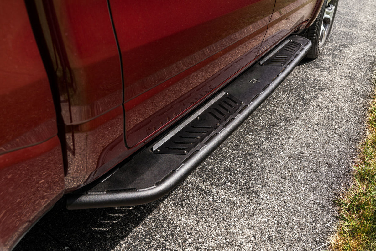 Roan Running Board Cab Length (2 Steps per Side) 2019-2025 (New Body Style) Ram 1500 Crew Cab Textured Black NFab