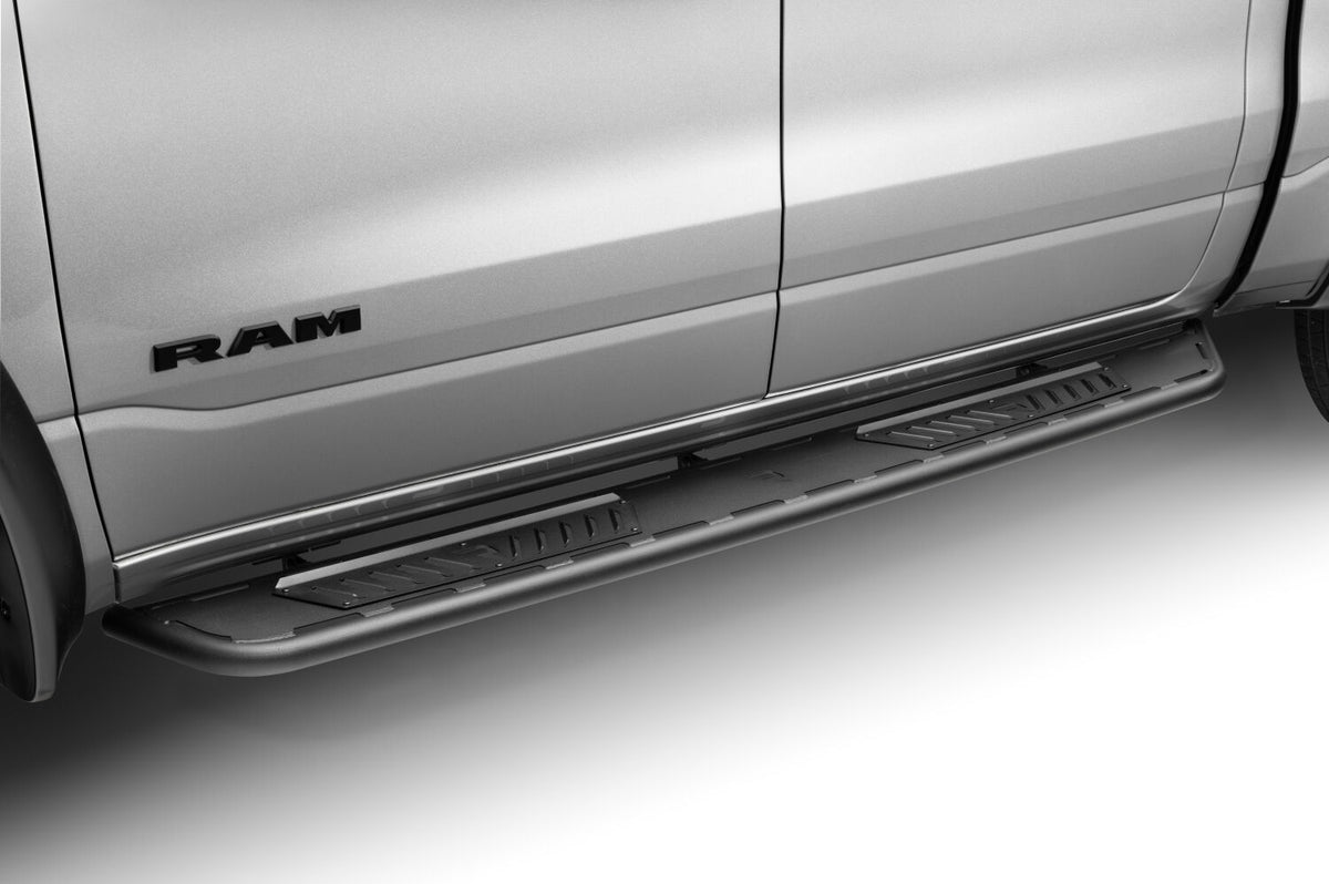 Roan Running Board Cab Length (2 Steps per Side) 2019-2025 (New Body Style) Ram 1500 Crew Cab Textured Black NFab