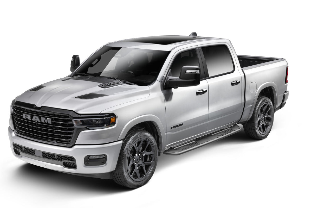 Roan Running Board Cab Length (2 Steps per Side) 2019-2025 (New Body Style) Ram 1500 Crew Cab Textured Black NFab