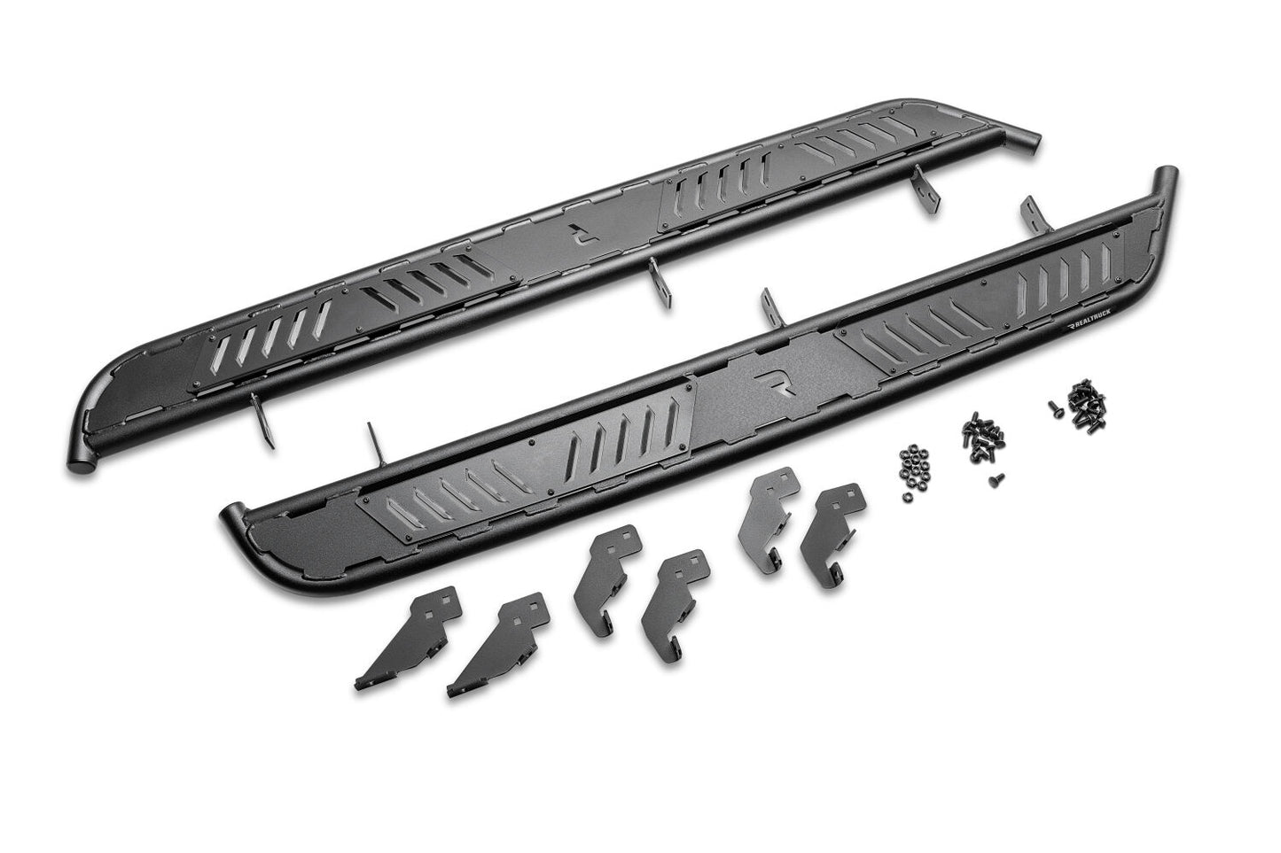 Roan Running Boards Full Length (1 Step per Side) 2018-2026 Jeep Wrangler JL Textured Black NFab