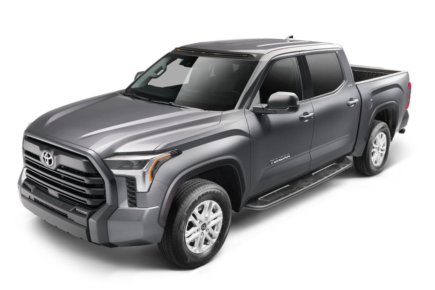 Roan Running Boards Cab Length (2 Steps per Side) 2022-2025 Toyota Tundra CrewMax Textured Black NFab