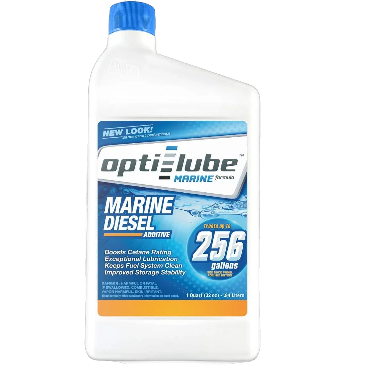 Opti-Lube Marine Diesel Fuel Additive: 1 Quart, Treats up to 256