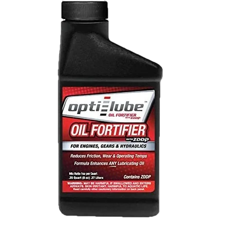 Opti-Lube Oil Fortifier with ZDDP (Zinc): 8 Ounce, Treats up to 8