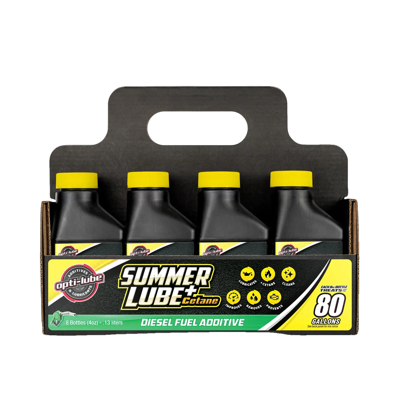 Opti-Lube Summer Lube +Cetane Diesel Fuel Additive: 4oz 8 Pack