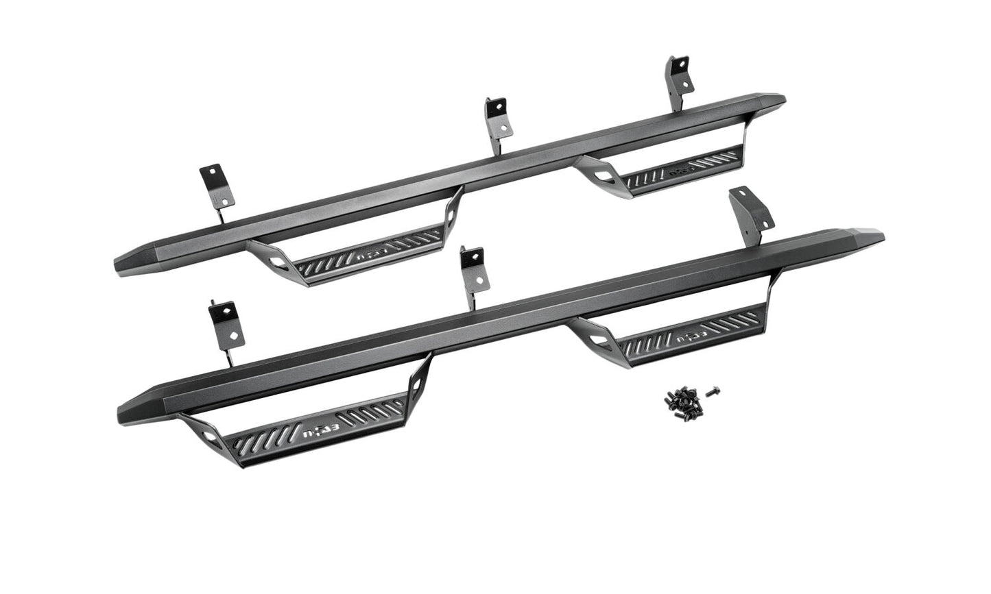 Predator Pro Full Length (1 Step per Side) 2021-2025 Ford Bronco 2-Door Textured Black NFab