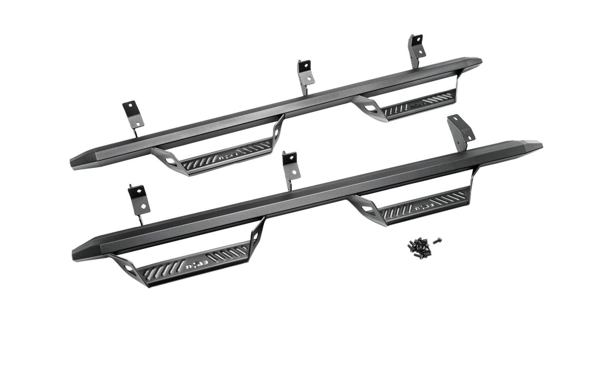 Predator Pro Full Length (1 Step per Side) 2021-2025 Ford Bronco 2-Door Textured Black NFab