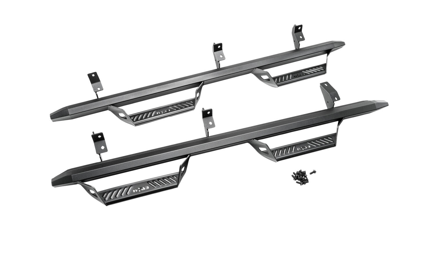 Predator Pro Full Length (2 Steps per Side) 2021-2025 Ford Bronco 4-Dr Textured Black NFab