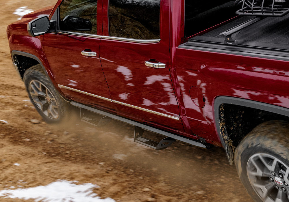 Predator Pro Cab Length (2 Steps per Side) 2015-2025 Chevy Colorado/GMC Canyon Crew Cab Textured Black NFab