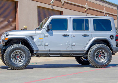 Predator Pro Cab Length (2 Steps per Side) 2018-2026 Jeep Wrangler JL 4-Door Textured Black NFab