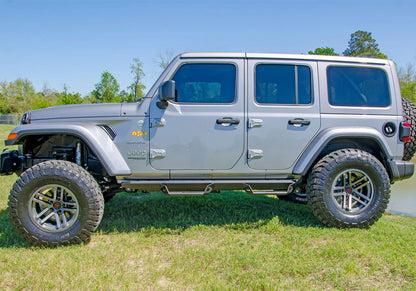 Predator Pro Cab Length (2 Steps per Side) 2018-2026 Jeep Wrangler JL 4-Door Textured Black NFab