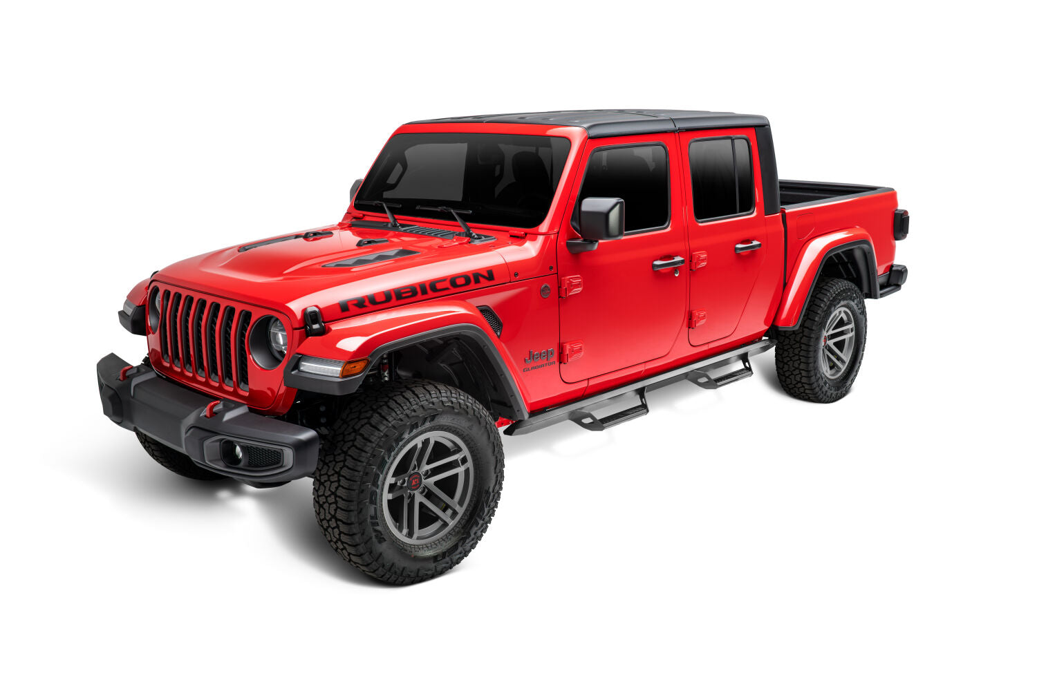 Predator Pro Full Length (2 Steps per Side) 2020-2025 Jeep Gladiator JT 4-Door Textured Black NFab