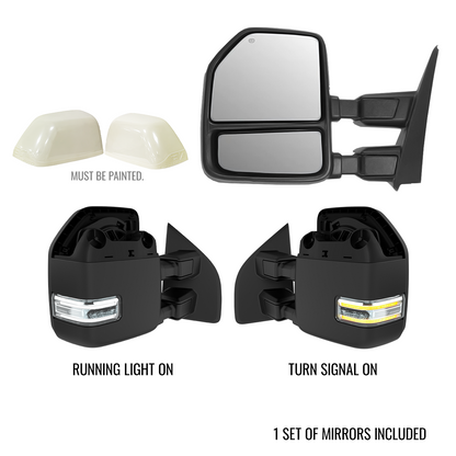 Ford F250/F350 Superduty (2008-2016) New Style Tow Mirrors