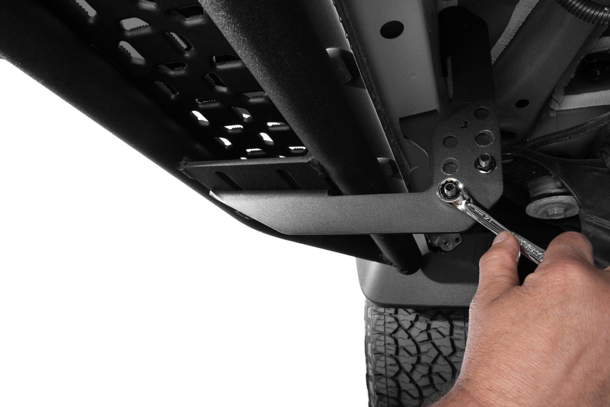 Growler Sport Running Boards -18-26 Jeep Wrangler JL 2 Door Textured Black N Fab
