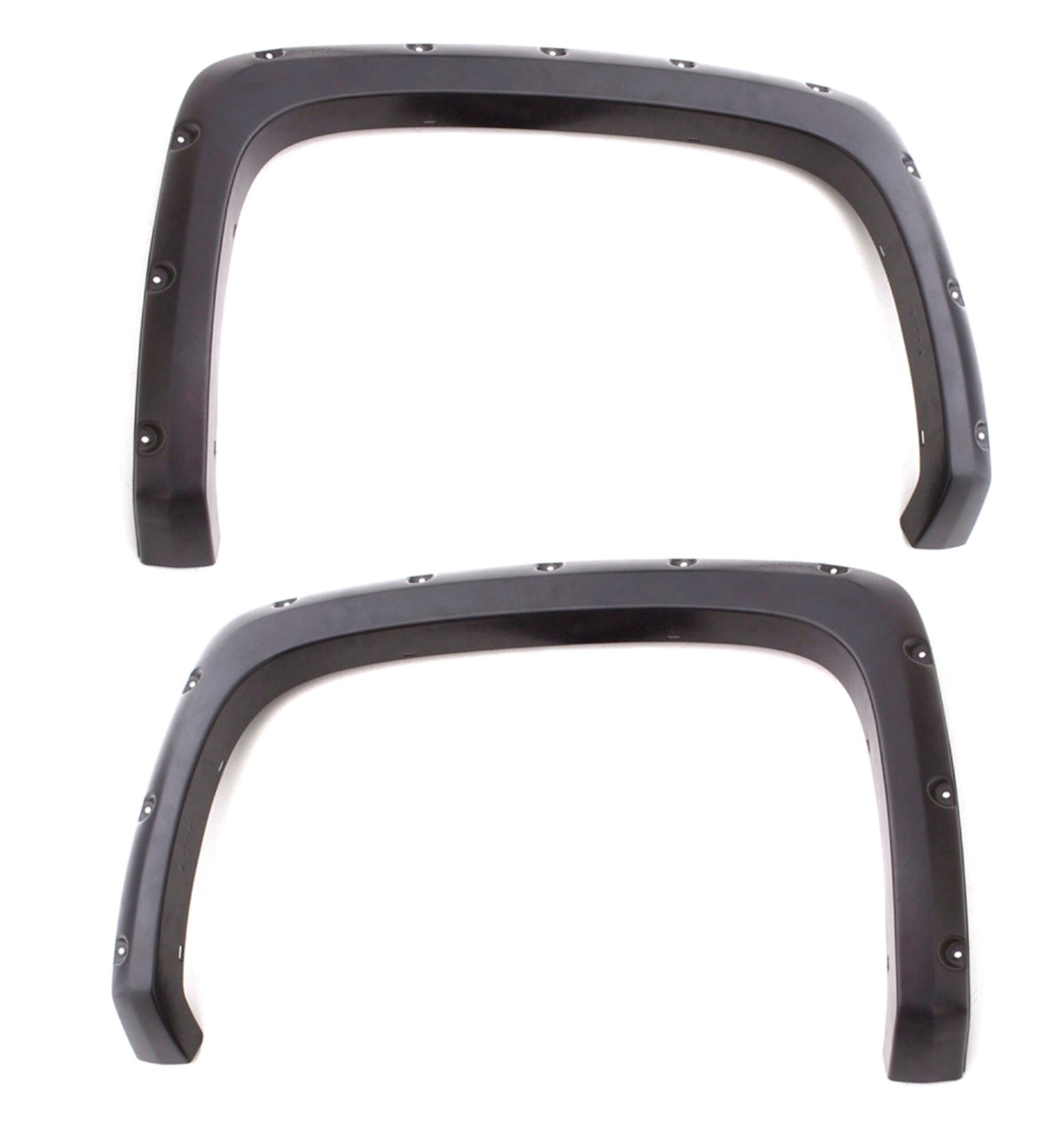 Rivet Style Fender Flare Set Rear, Textured, 2-Piece Set 2015-2019 Sierra 2500 HD/3500 HD Fleetside Lund