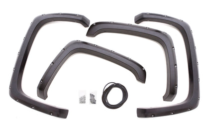 Rivet Style Fender Flare Set Front and Rear, Textured, 4-Piece Set 2017-2020 Colorado 61.7 Bed Lund