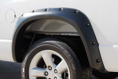 Rivet Style Fender Flare Set Rear, Smooth, 2-Piece Set 2017-2021 Ford F-250 /F-350/F450 Super Duty Fleetside Lund