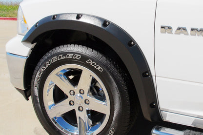 Rivet Style Fender Flare Set Front, Textured, 2-Piece Set 2010-2018 Ram 2500/3500 Fleetside Lund