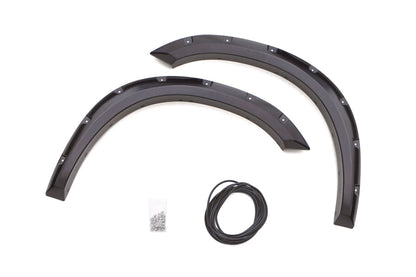 Rivet Style Fender Flare Set Front, Textured, 2-Piece Set 2010-2018 Ram 2500/3500 Fleetside Lund