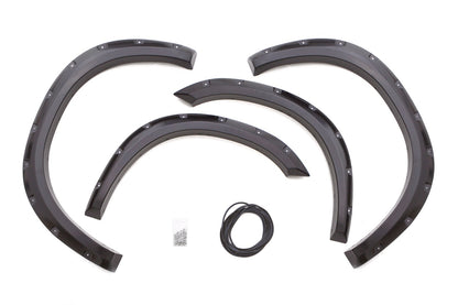 Rivet Style Fender Flare Set Front and Rear, Textured, 4-Piece Set 2010-2018 Ram 2500/3500 Fleetside Lund
