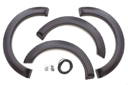 Rivet Style Fender Flare Set Front and Rear, Smooth, 4-Piece Set 2008-2010 Ford F-250/F-350 Super Duty Fleetside Lund