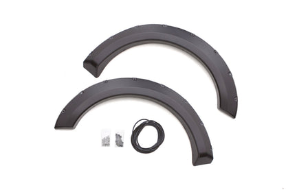 Rivet Style Fender Flare Set Front, Textured, 2-Piece Set 2011-2016 Ford F-250 Super Duty/F-350 Super Duty Fleetside Lund