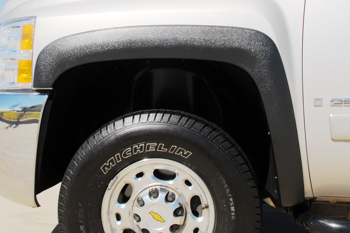 Sport Style Fender Flare Set Front, Textured, 2-Piece Set 2007-2014 Silverado/Sierra 1500/2500 HD/3500 HD Fleetside Lund