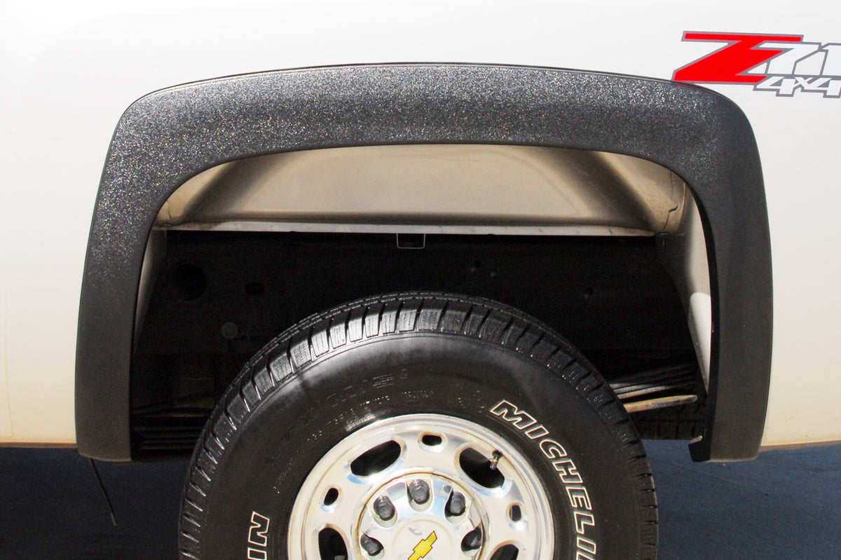Sport Style Fender Flare Set Rear, Textured, 2-Piece Set 2007-2014 Silverado/Sierra 1500/2500 HD/3500 HD Fleetside Lund