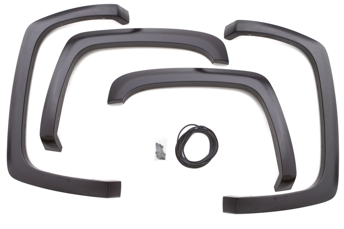 Sport Style Fender Flare Set Front and Rear, Textured, 4-Piece Set 2007-2014 Silverado/Sierra 1500/2500 HD/3500 HD Fleetside Lund
