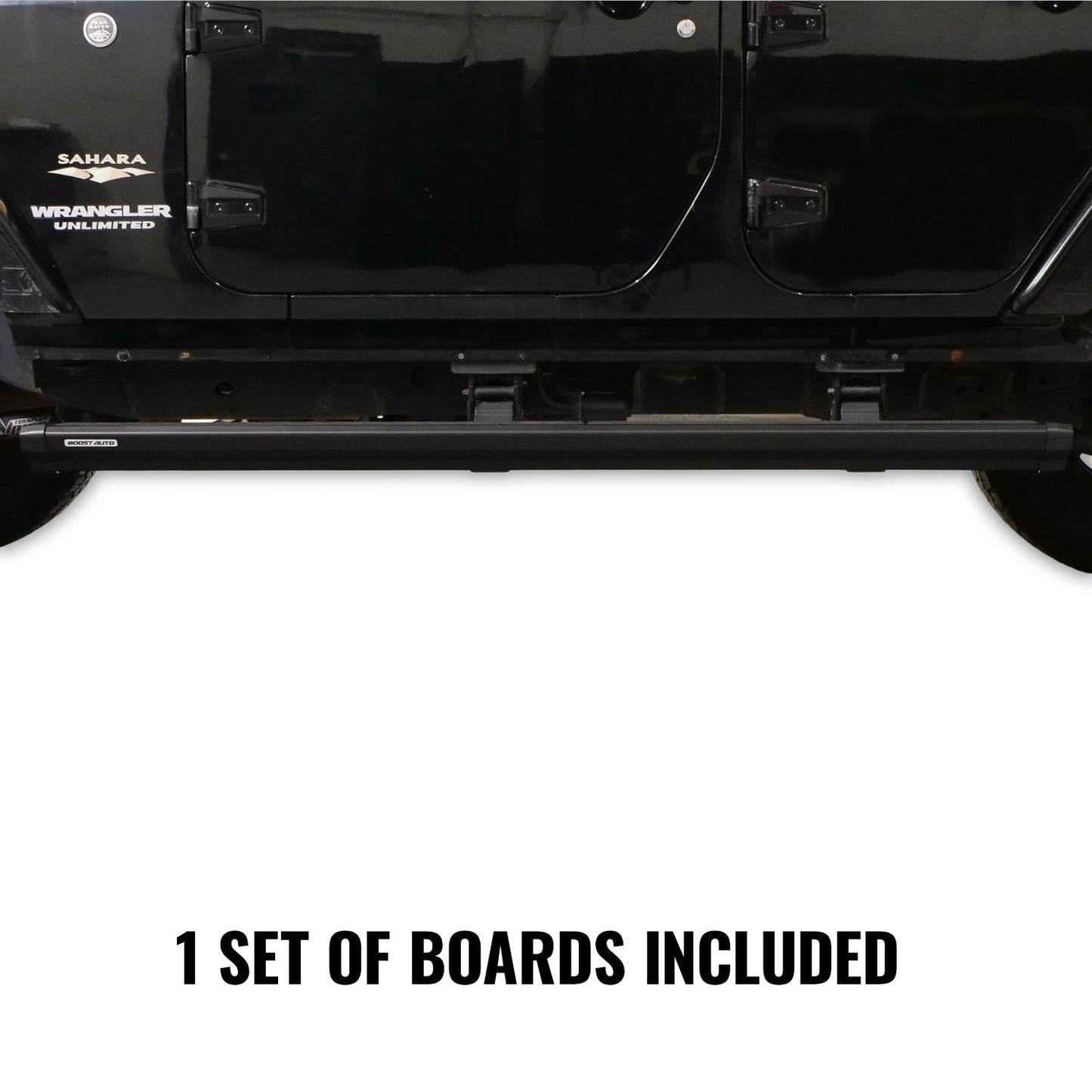 Boost Auto Powered Running Boards | 2018-2026 Jeep Wrangler JLU