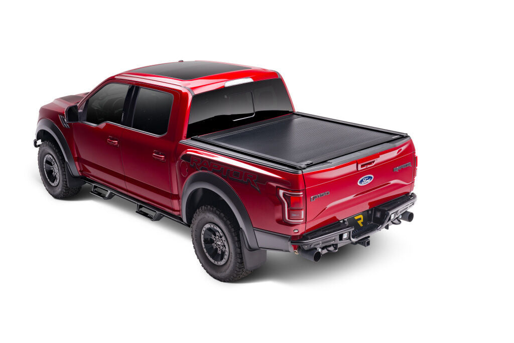 RetraxOne XR Retractable Tonneau Cover Matte One Piece Polycarbonate Construction 2019-2026 (New Body Style) Ram 5' 7 inch Bed with RamBox with or without Multifunction Tailgate without Stake Pockets