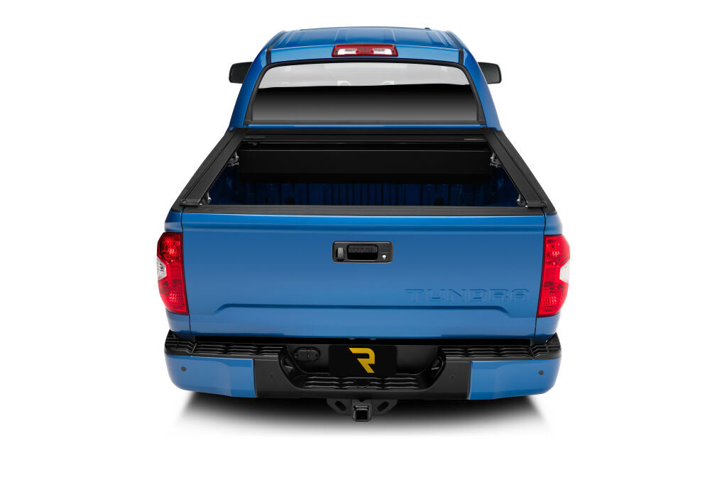 RetraxOne XR Retractable Tonneau Cover Matte One Piece Polycarbonate Construction 2022-2026 Toyota Tundra Regular/Double Cab 6' 7 inch Bed with Deck Rail System without Stake Pockets