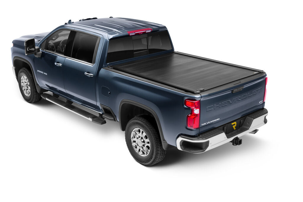 PowertraxPRO Xr Retractable Tonneau Cover Industrial Strength Aluminum Construction Electric Cover 2019-2026 Silverado/Sierra (without CarbonPro Bed) 5' 9 inch Bed without Stake Pockets Standard Rails