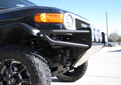 RSP PreRunner Front Bumper 30 Inch Multi-Mount (3-9 Inch Lights) with Skid Plate 2006-2018 Toyota FJ Cruiser Textured Black NFab