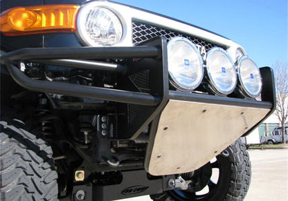 RSP PreRunner Front Bumper 30 Inch Multi-Mount (3-9 Inch Lights) with Skid Plate 2006-2018 Toyota FJ Cruiser Textured Black NFab