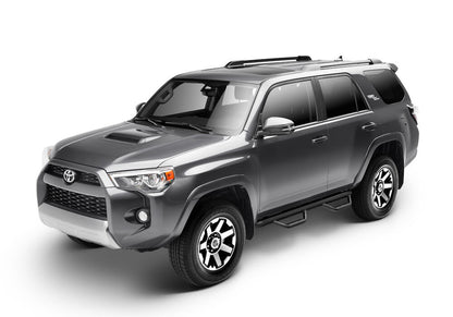 Nerf Step Bar Wheel-to-Wheel (2 Steps per Side) 2 Inch Main Tube Diameter 2010-2024 Toyota 4Runner Non-Limited Textured Black NFab