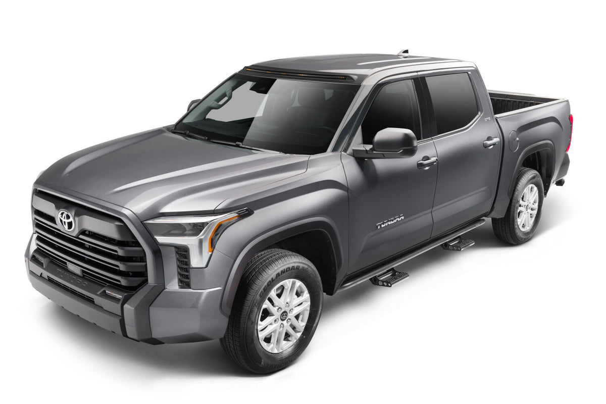 RKR Step System Cab Length (2 Step Mounts/2 Steps per Side) 1.75 Inch Rails 2022-2025 Toyota Tundra CrewMax Textured Black NFab