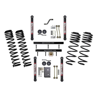 4 Inch Suspension Lift System With ADX 2.0 Remote Reservoir Shocks with Lower Links 03-06 Jeep Wrangler TJ Skyjacker