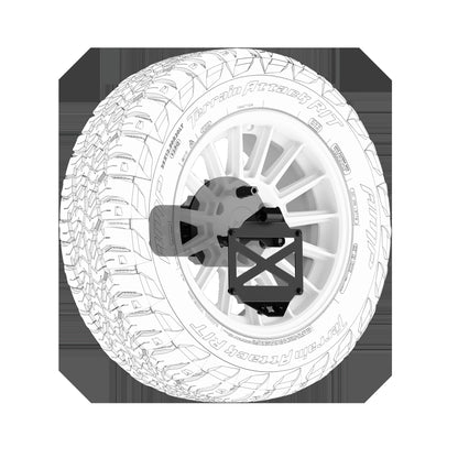 2016-2023 Toyota Tacoma/ 010-2024 4Runner Pro Series Ii Tire Carrier W/License Plate Holder Body Armor 4X4