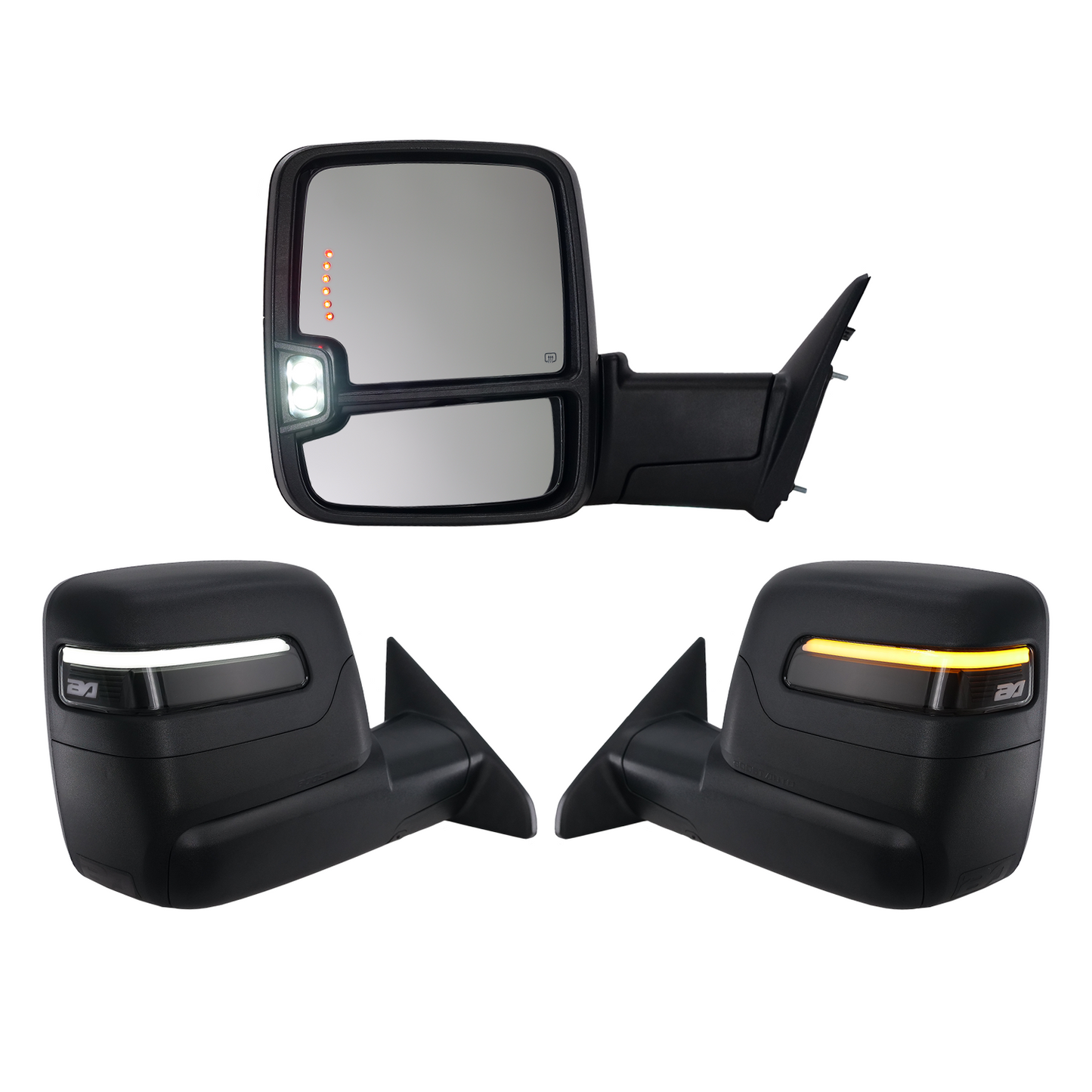 2023+ Style Ram Tow Mirrors | 2009-2018 Dodge Ram 1500