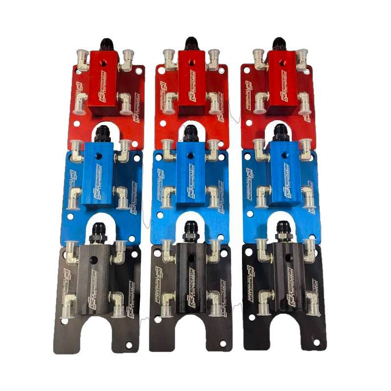 CNCFAB CNC Fabrication 4-Line Feed Valley Mount Fuel Line Kit - 7.3