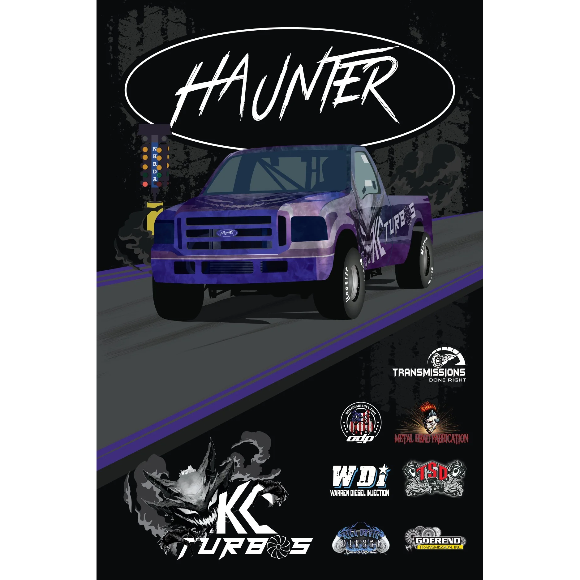 Textile Graphix HAUNTER Racetruck - T-shirt - view 4