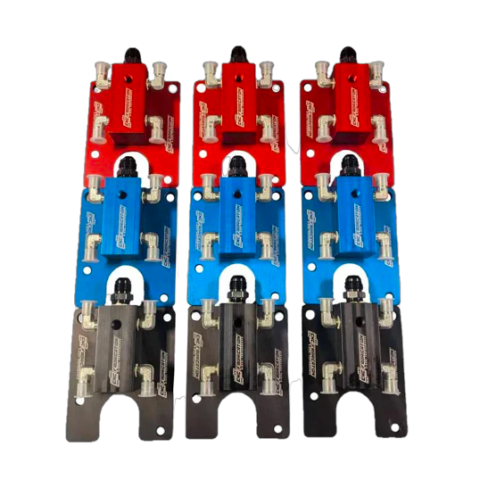 CNCFAB CNC Fabrication 4-Line Feed Valley Mount Fuel Line Kit - 7.3