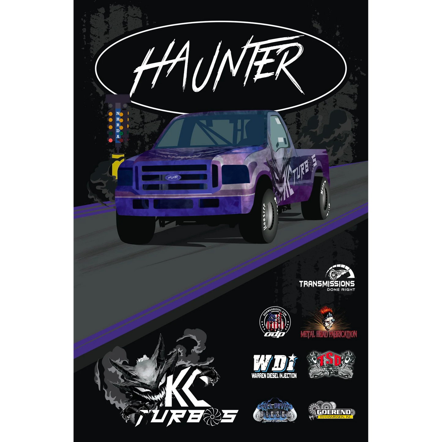 Textile Graphix HAUNTER Racetruck - T-shirt - view 2